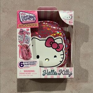 Hello Kitty Holographic Pink Backpack Set
